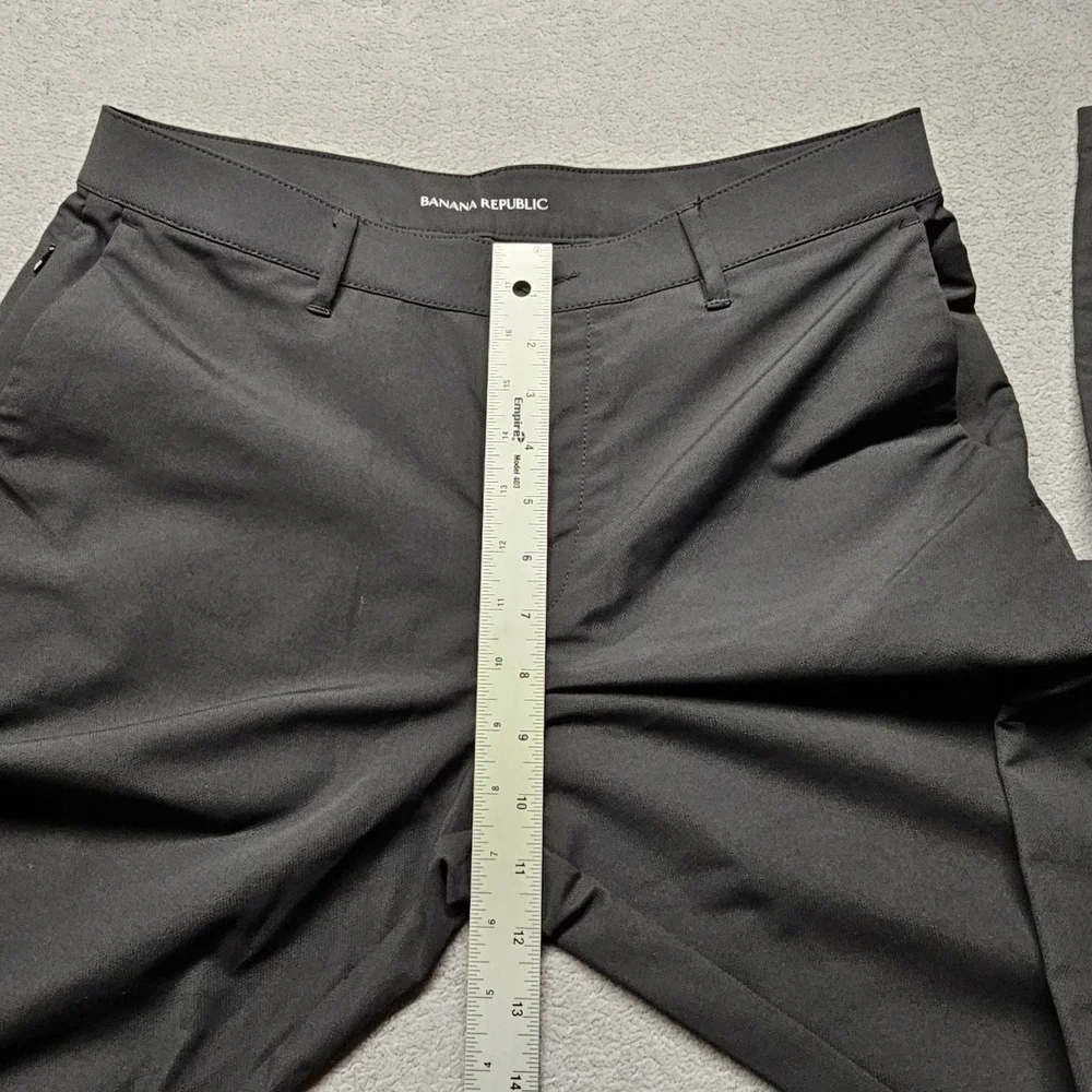 Banana Republic Performance Chino Pant Mens 32x34 Gray Golf Commuter 1557516